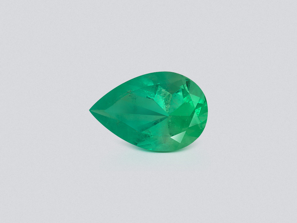 Emerald pear cut 6.57 carats, Colombia Image №1