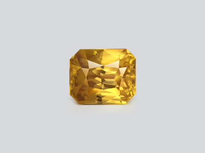 Yellow zircon octagon cut 6.00 carats, Tanzania photo