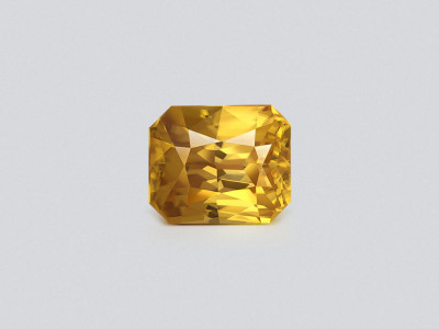 Yellow zircon octagon cut 6.00 carats, Tanzania photo