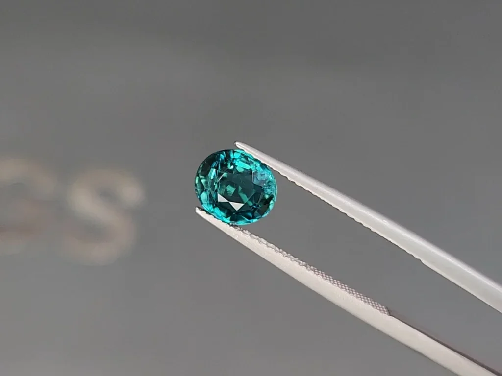 Grandidierite oval cut 1.62 carats, Madagascar Image №3