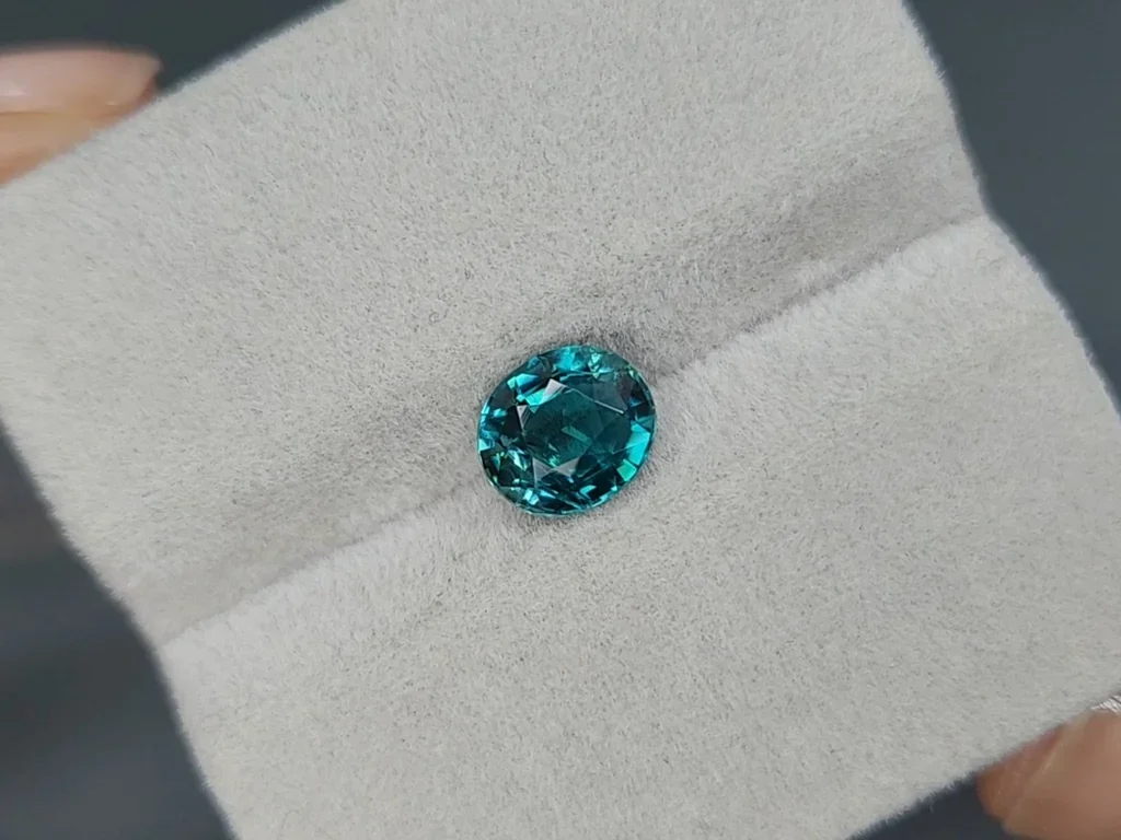 Grandidierite oval cut 1.62 carats, Madagascar Image №4