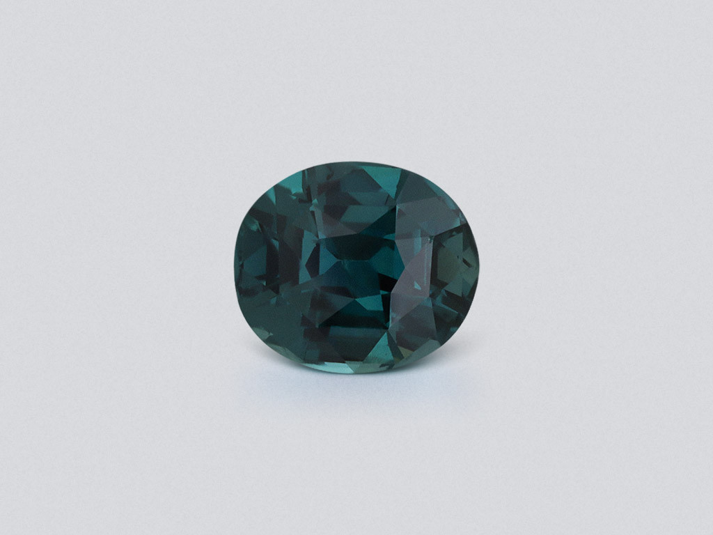 Unheated sapphire Teal cushion cut 3.12 carats, Madagascar Image №1