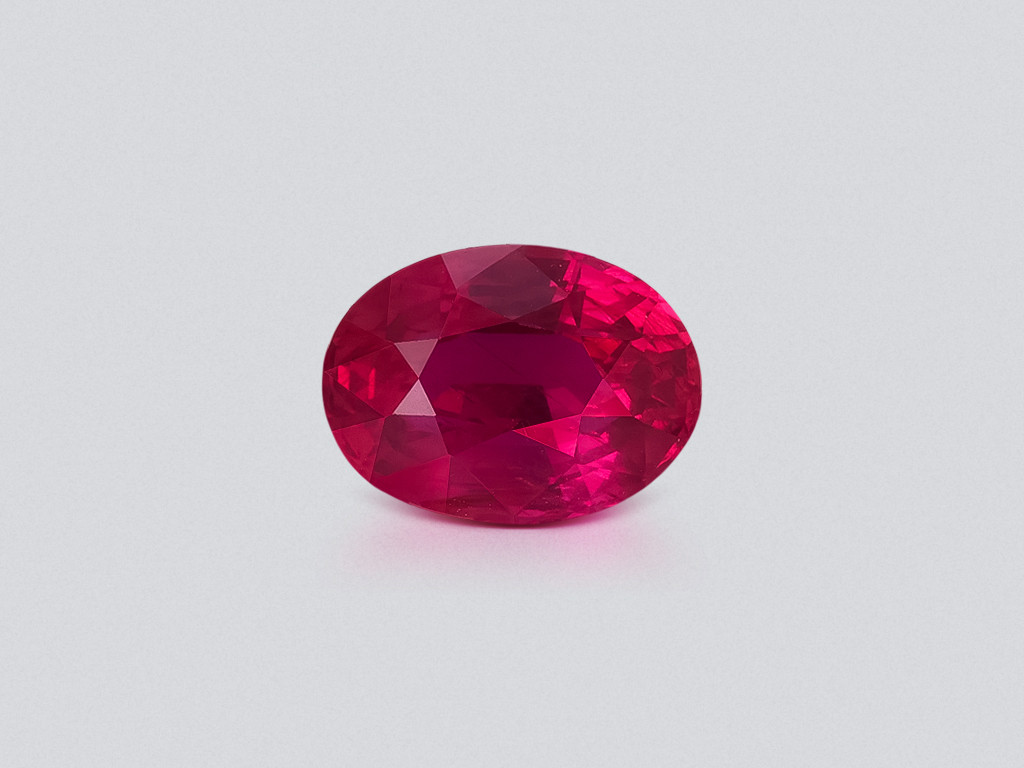 Unheated ruby Pigeon blood oval cut 1.56 carats, Mozambique Image №1