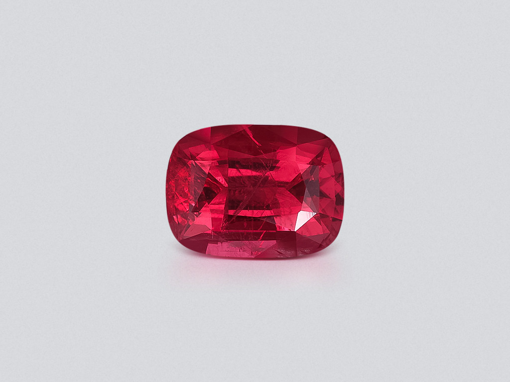 Spinel orange red cushion cut 2.00 carats, Tanzania Image №1