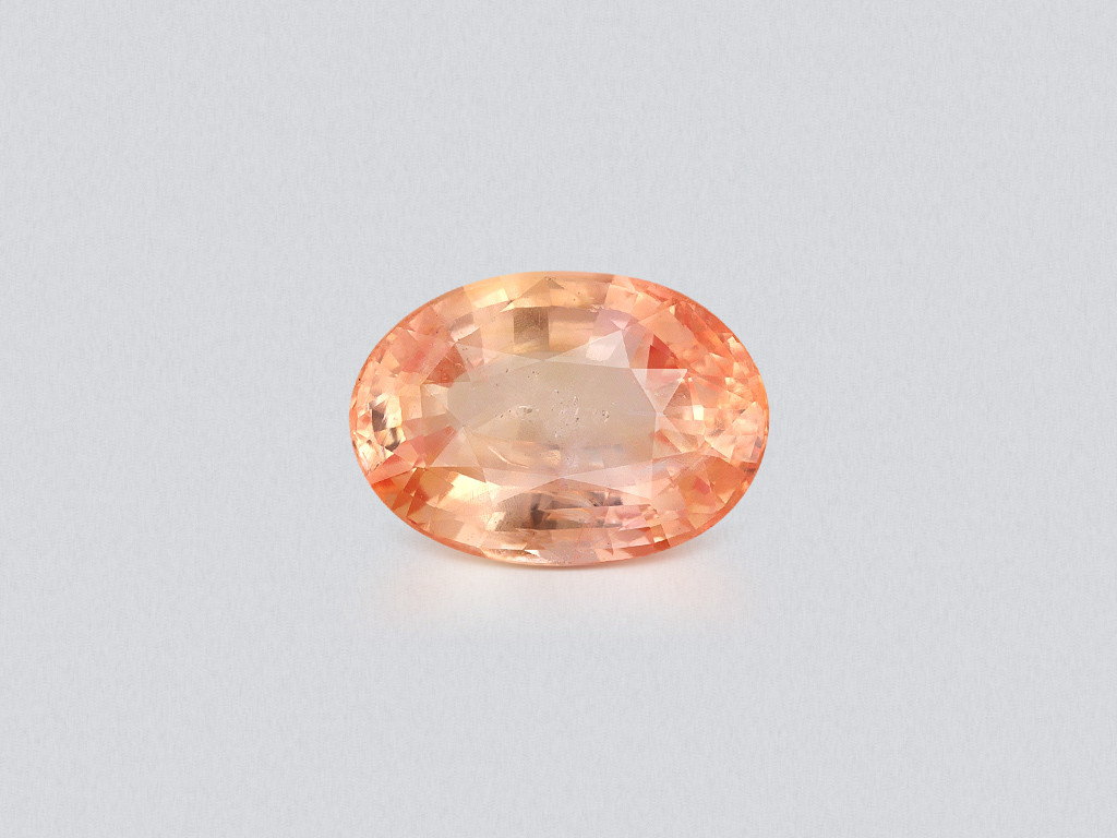 Unheated sapphire Padparadscha oval cut 4.56 carats, Sri Lanka  Image №1