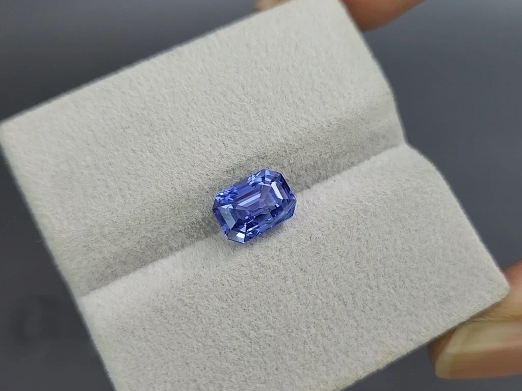 Blue sapphire octagon cut 3.11 carats, Sri Lanka Image №4