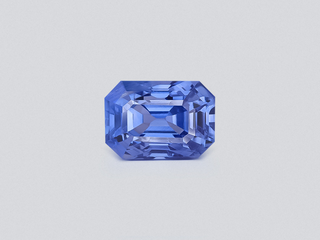 Blue sapphire octagon cut 3.11 carats, Sri Lanka Image №1