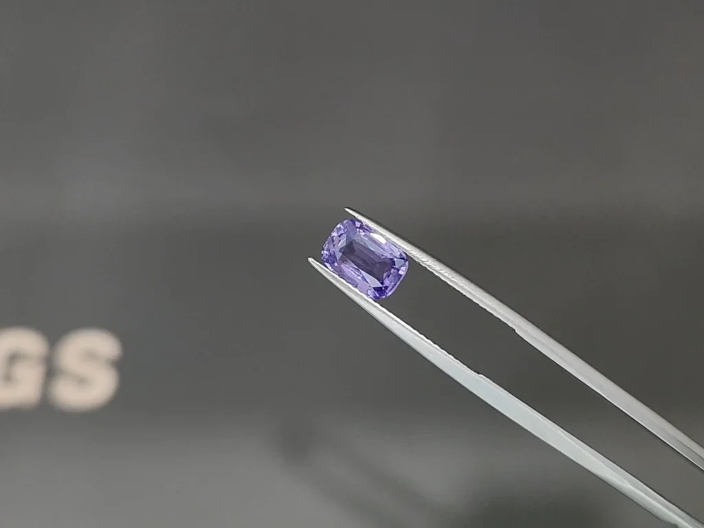 Unheated violet sapphire cushion cut 2.06 carats, Sri Lanka Image №3