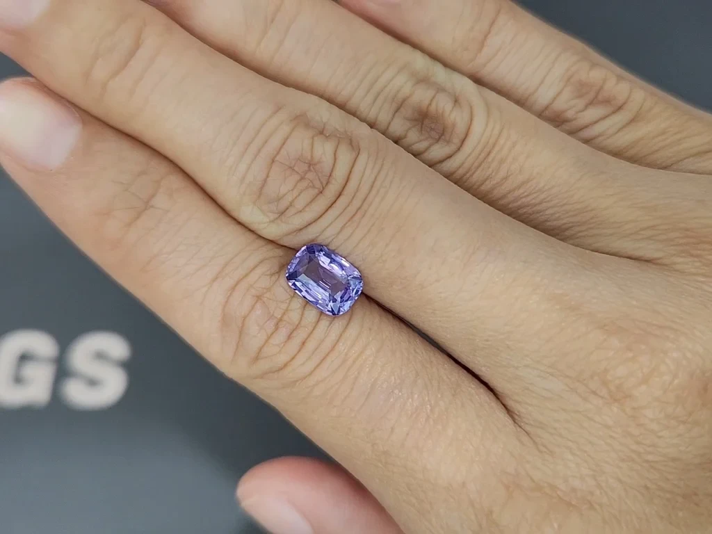 Unheated violet sapphire cushion cut 2.06 carats, Sri Lanka Image №2
