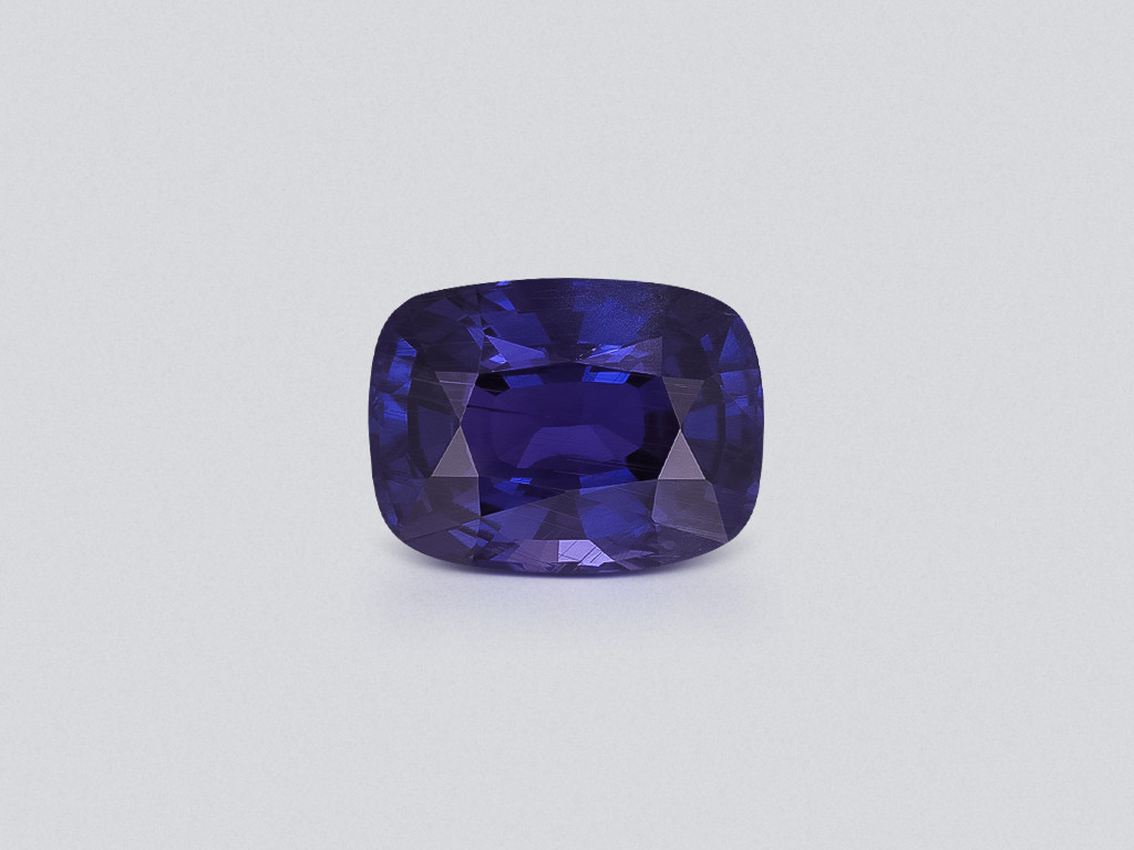 Unheated violet sapphire cushion cut 18.82 carats, Sri Lanka Image №1