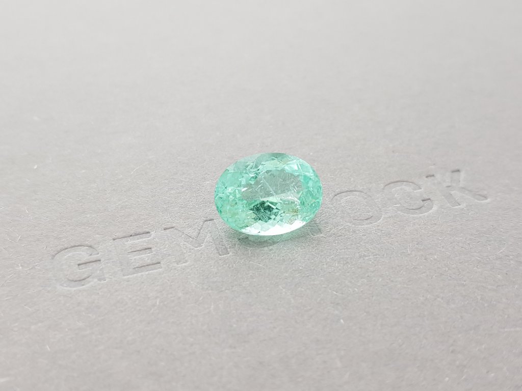 Blue-green Paraiba tourmaline, 4.52 ct oval cut, Mozambique Image №2