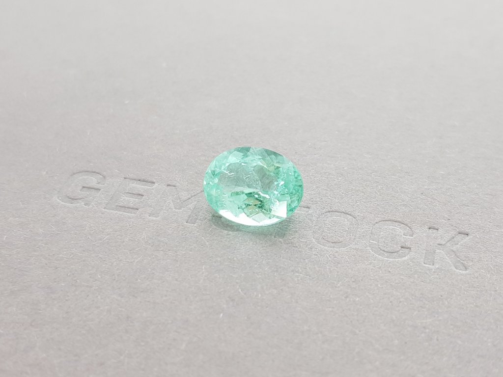 Blue-green Paraiba tourmaline, 4.52 ct oval cut, Mozambique Image №3