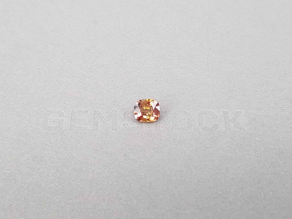 Unheated cushion cut orange sapphire from Madagascar 1.23 ct Image №1