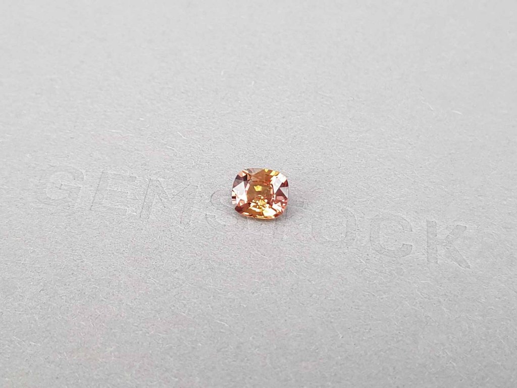 Unheated cushion cut orange sapphire from Madagascar 1.23 ct Image №3