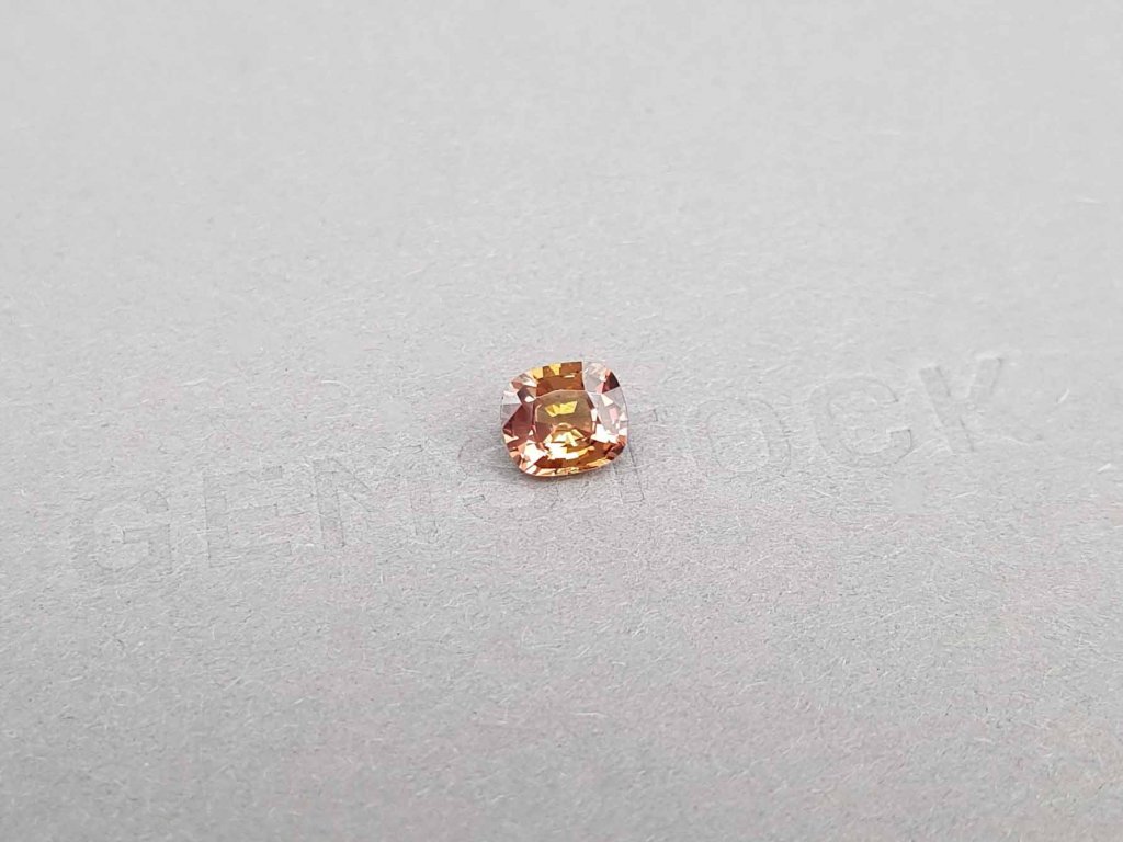 Unheated cushion cut orange sapphire from Madagascar 1.23 ct Image №2