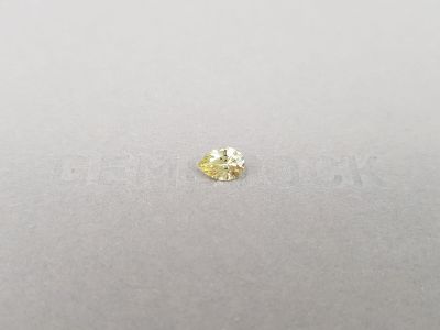 Unheated yellow pear-cut sapphire 0.82 carats, Madagascar photo