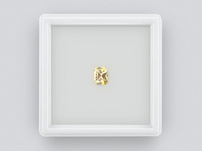 Yellow sapphire radiant cut 0.81 carat, Sri Lanka photo