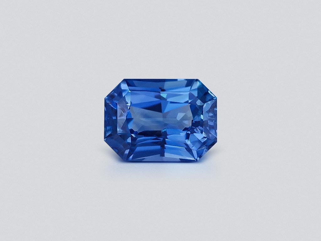 Unheated radiant cut blue sapphire 5.19 carats, Sri Lanka Image №1