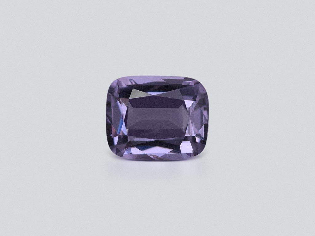 Violet-gray cushion-cut spinel 5.55 carats, Tanzania Image №1