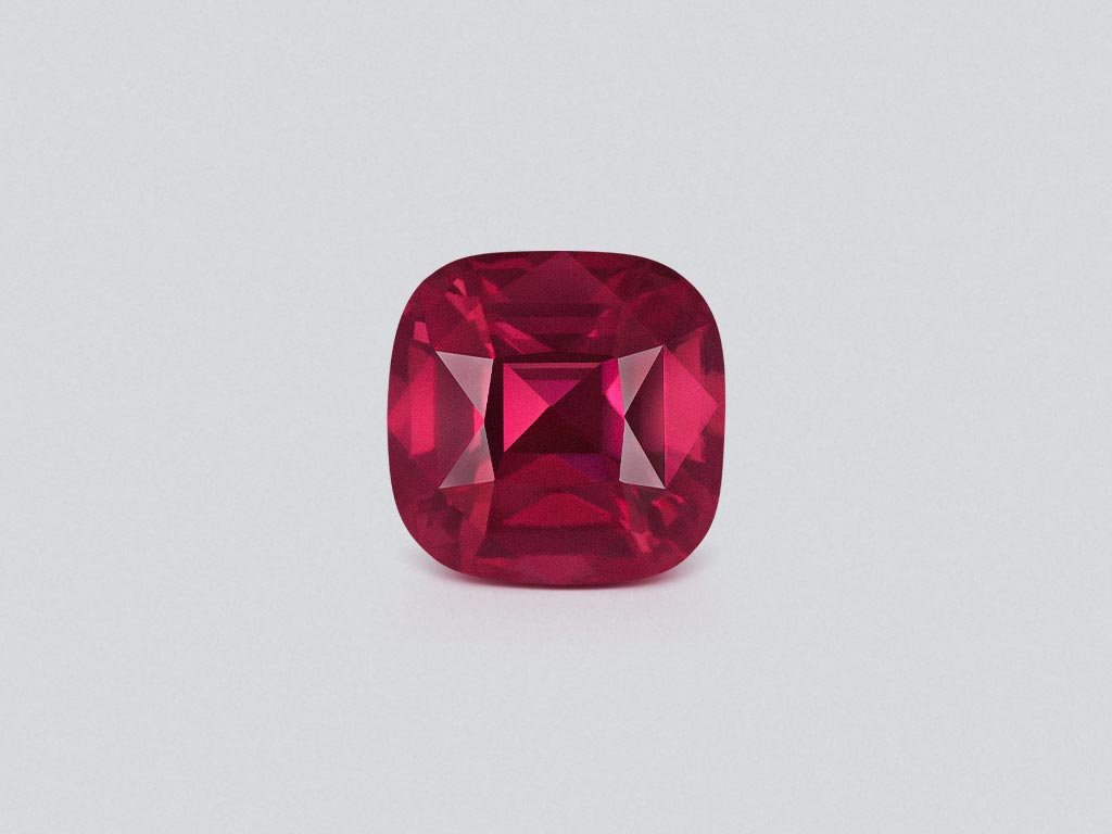 Rare Malaya garnet in cushion cut 2.22 carats, Tanzania Image №1