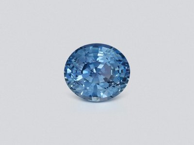 Unheated blue sapphire in oval cut 3.08 carats, Sri Lanka photo