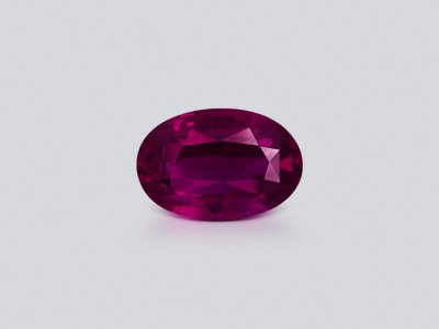Unheated ruby oval cut  3.06 carats, Mozambique photo