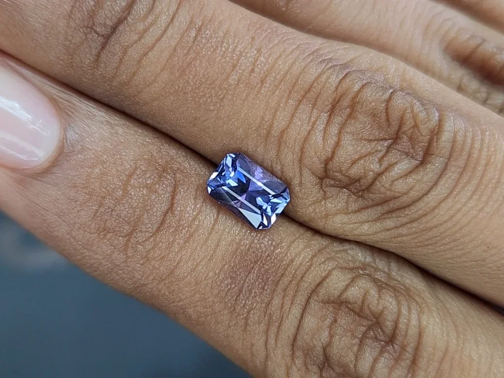 Tanzanite radiant cut 1.36 carats, Tanzania Image №2