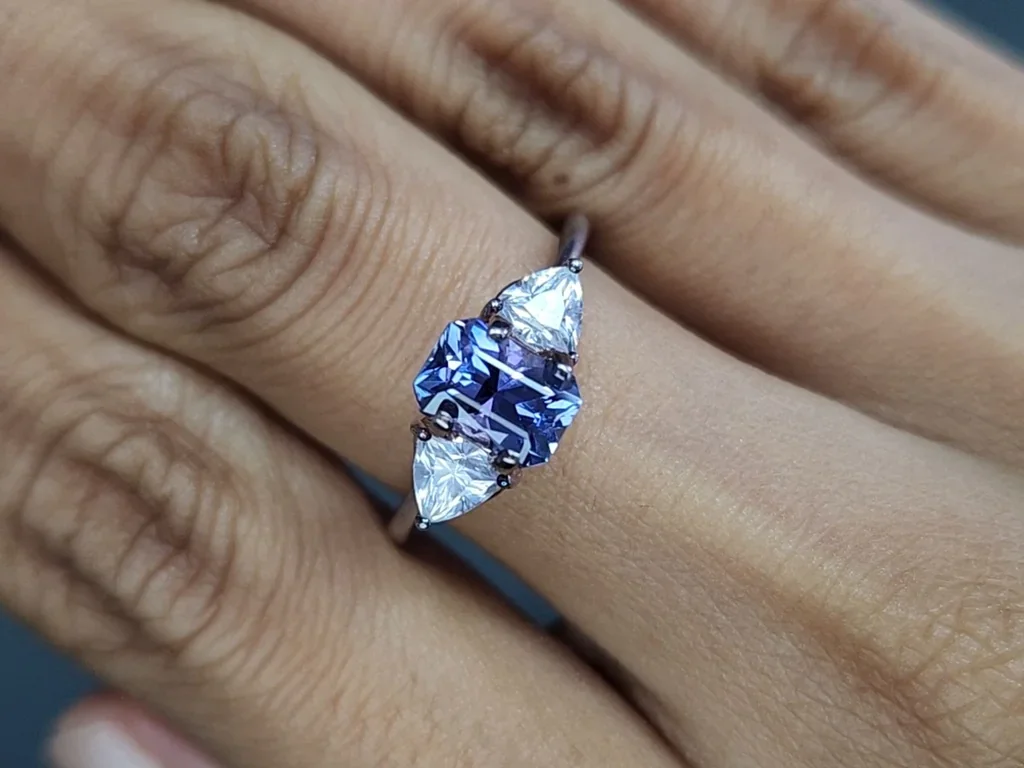 Tanzanite radiant cut 1.36 carats, Tanzania Image №5