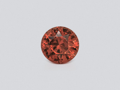 Orange tourmaline round cut 8.01 carats, Africa photo