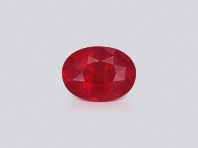 Red spinel oval cut 6.01 carats, Tanzania photo