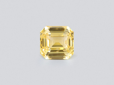 Unheated Intense Yellow sapphire in octagon 13.07 carats, Sri Lanka photo