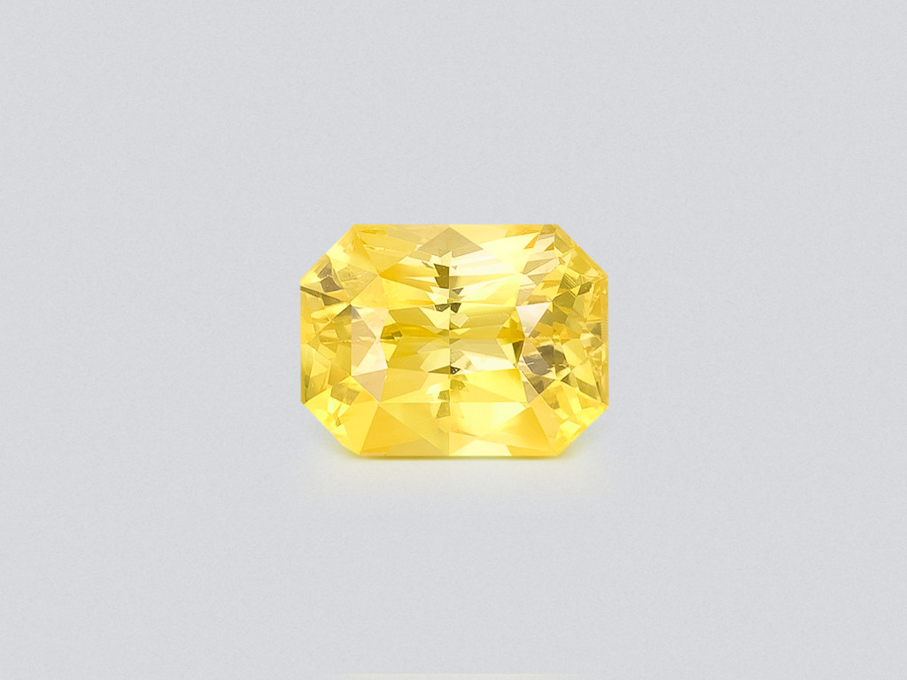 Sapphire Vivid Yellow radiant cut 2.18 carats, Sri Lanka Image №1