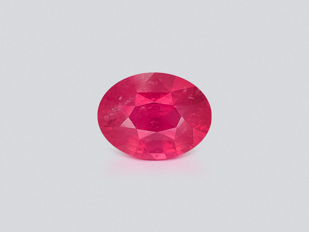 Mahenge spinel Vivid Pink oval cut 12.20 carats, Tanzania Image №1