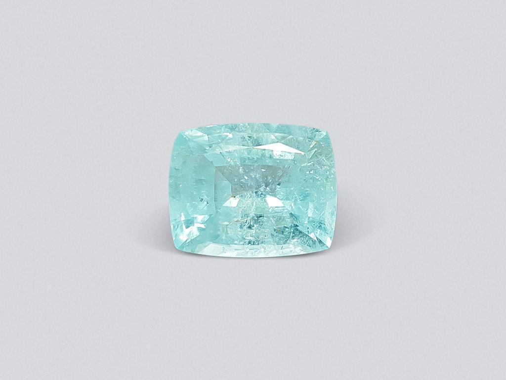 Large 24.00 carat cushion cut Paraiba blue tourmaline, Mozambique Image №1