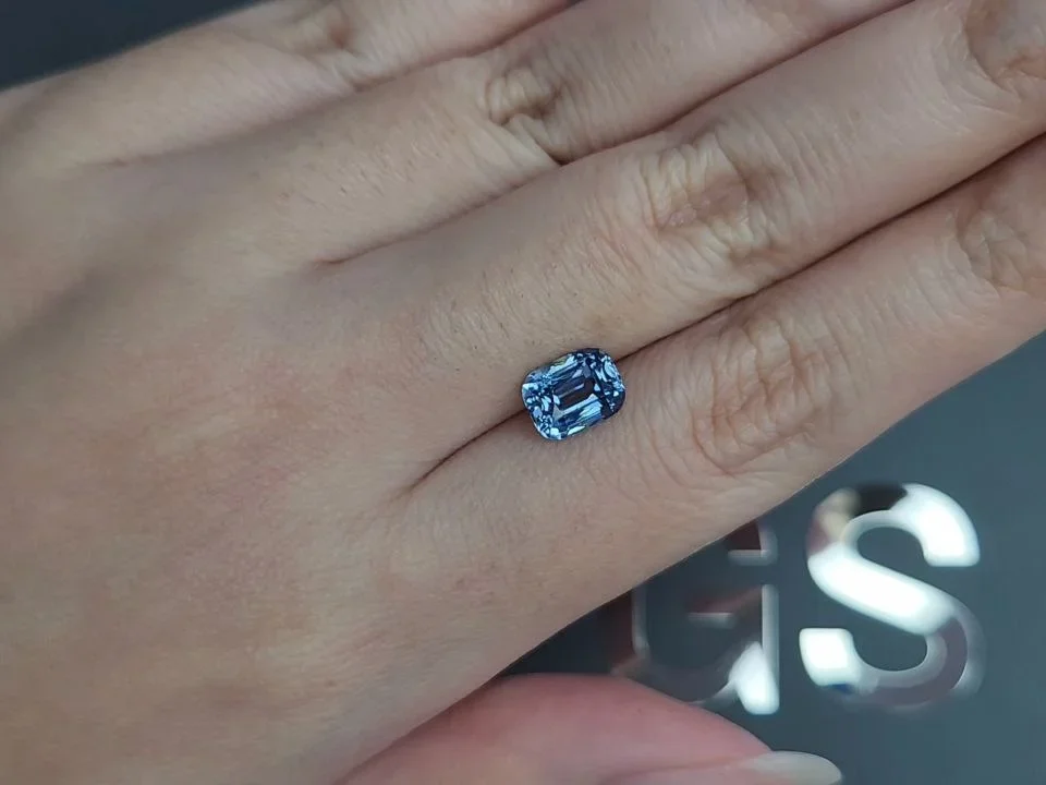 Unheated blue sapphire in cushion cut 2.08 carats, Sri Lanka Image №2