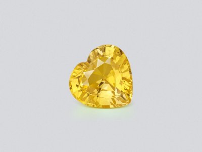 Yellow sapphire in heart shape 3.03 carats, Sri Lanka photo