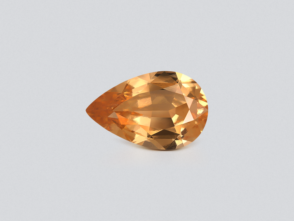 Garnet hessonite pear cut 2.09 carats, Africa Image №1