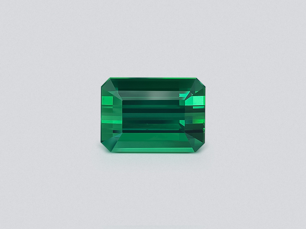 Green tourmaline octagon cut 8.15 carats, Africa Image №1