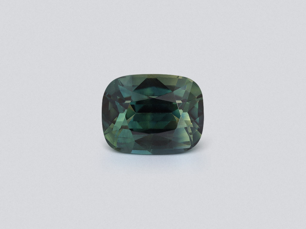 Sapphire Teal cushion cut 4.04 carats, Madagascar Image №1