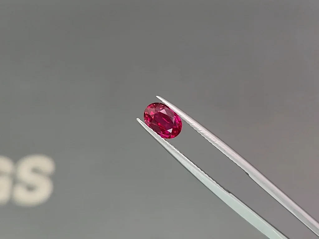 Ruby Pigeon Blood oval cut 1.50 carats, Mozambique Image №3