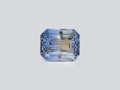 Unheated Bi-Color yellow-blue sapphire in octagon cut 15.45 carats, Sri Lanka  photo