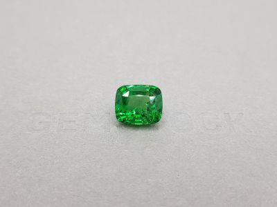 Intense cushion cut tsavorite garnet 5.56 ct photo