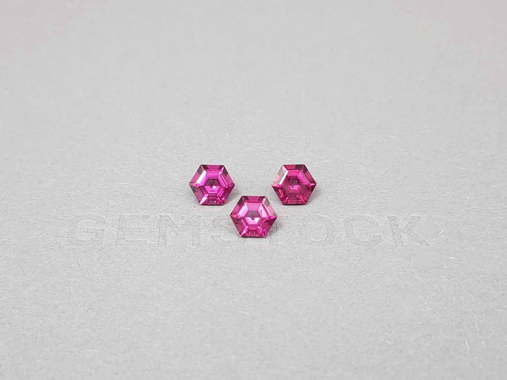 Set of bright umbalite garnets 2.78 ct, Tanzania Image №2