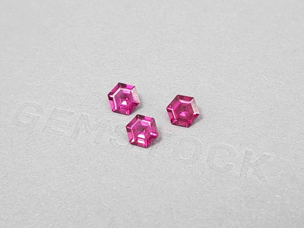 Set of bright umbalite garnets 2.78 ct, Tanzania Image №4