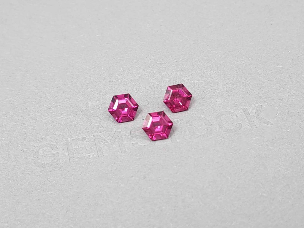 Set of bright umbalite garnets 2.78 ct, Tanzania Image №3