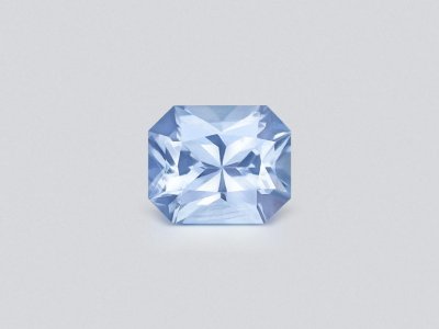 Pastel blue sapphire in radiant cut 0.81 carats, Madagascar photo