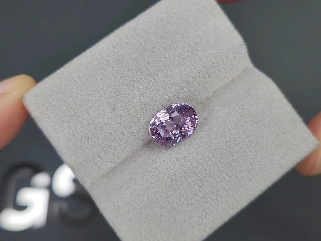Lavender spinel in oval cut 2.98 carats, Tanzania Image №4