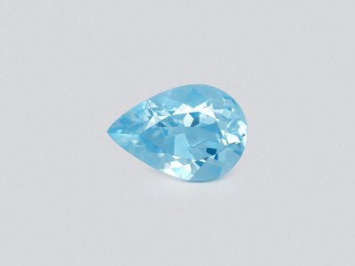 Aquamarine in pear cut 3.21 carats, Madagascar photo