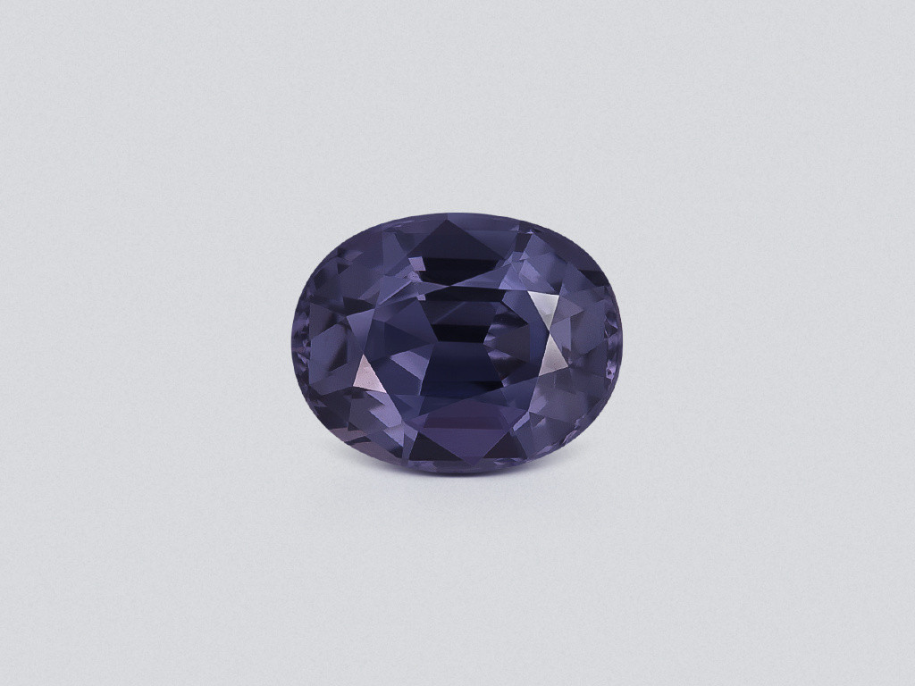 Violet grey spinel oval cut 3.07carats, Tanzania Image №1