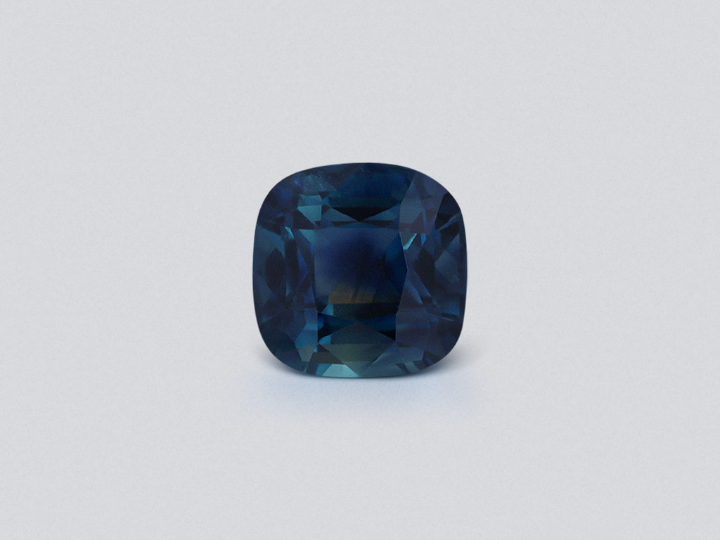Unheated sapphire Teal cushion cut 3.00 carats, Madagascar Image №1